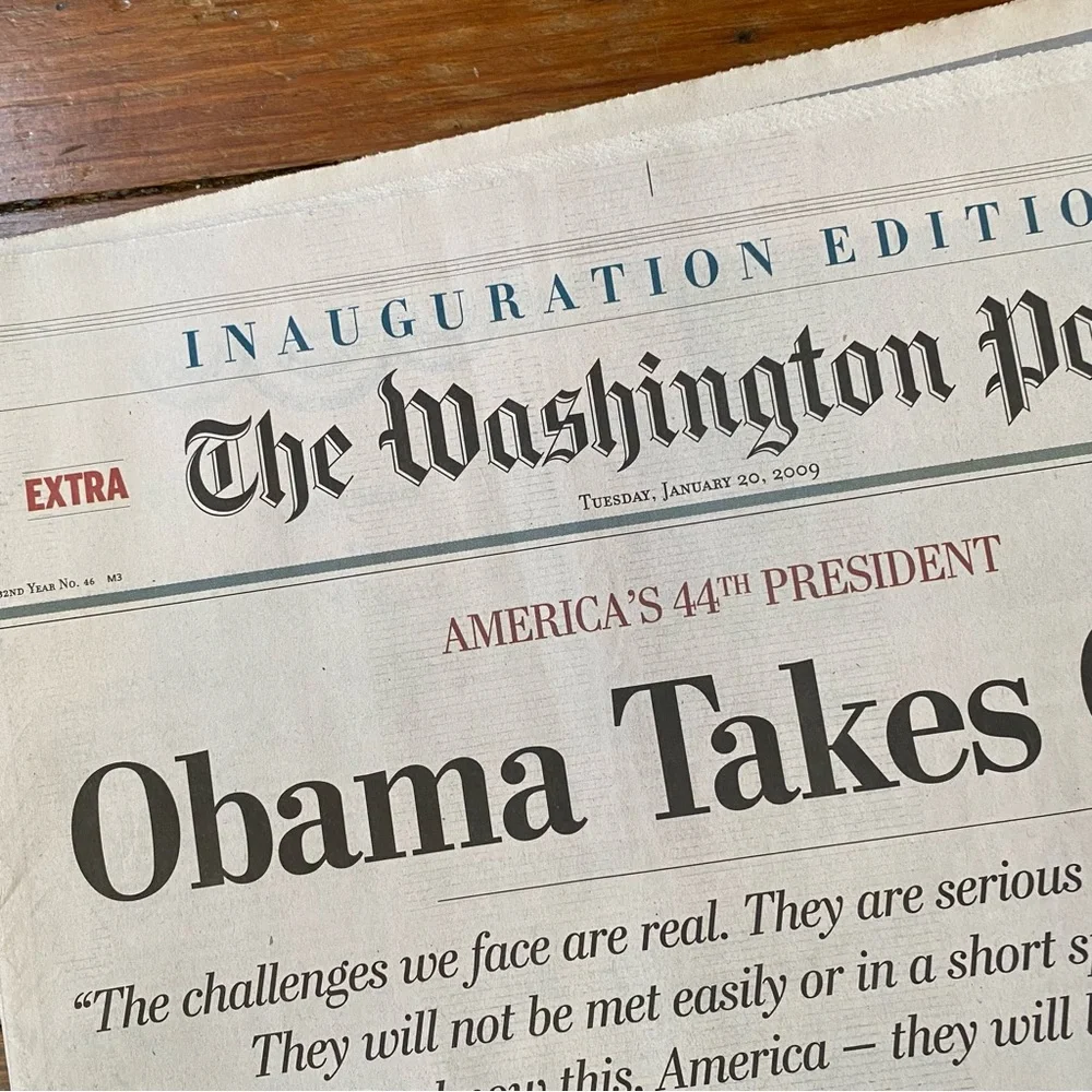 Original The Washington Post Newspapers Historic Moments In America Set of 4 - Picture 5 of 9